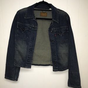 💎DESIGNER LEVI DISTRESSED LEVI’S DENIM JACKET